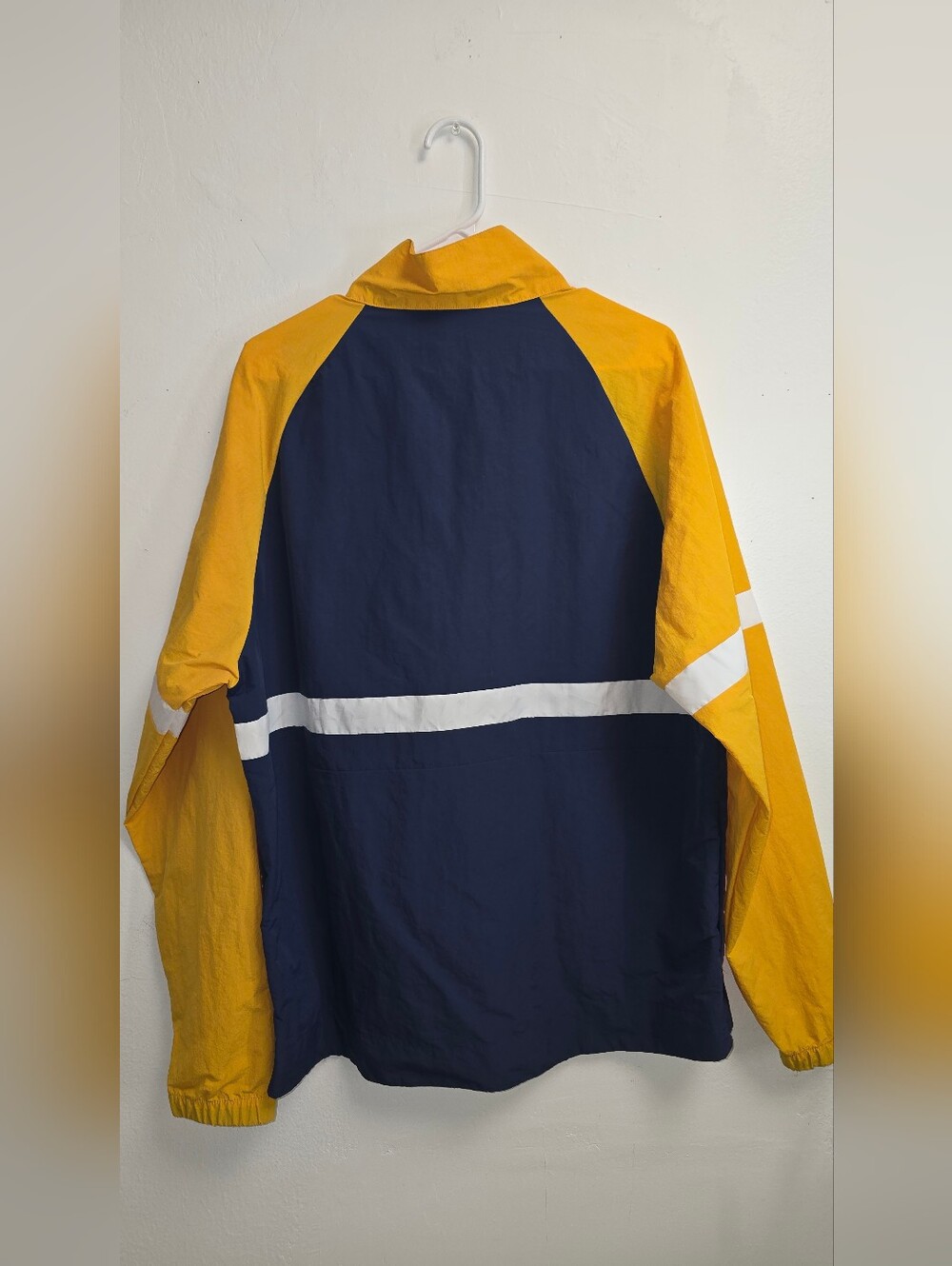 Vintage New Balance Pullover Windbreaker Jacket Men’s M Blue Yellow - Picture 4 of 7